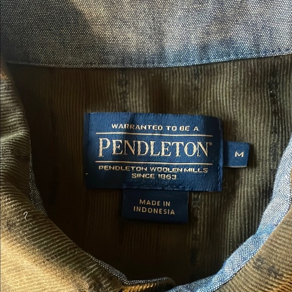 Pendleton Olive Green Men's Shirt - Picture 2 of 5
